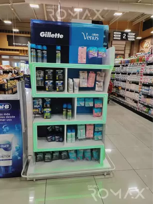 anaquel-personalizado-gillette-gillette-venus-hiper-la-colonia